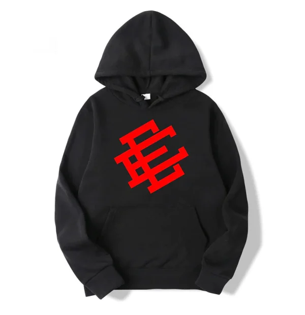 Eric-Emanuel-Red-Printed-Hoodie-1