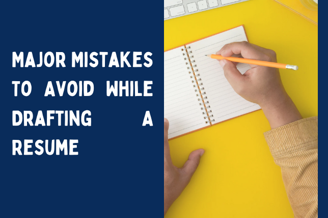 mistakes to avoid while drafting a resume