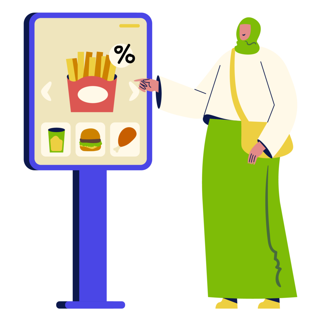 Self ordering kiosk