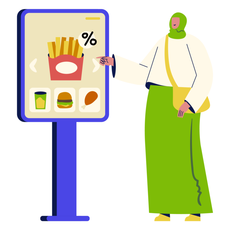 Self ordering kiosk