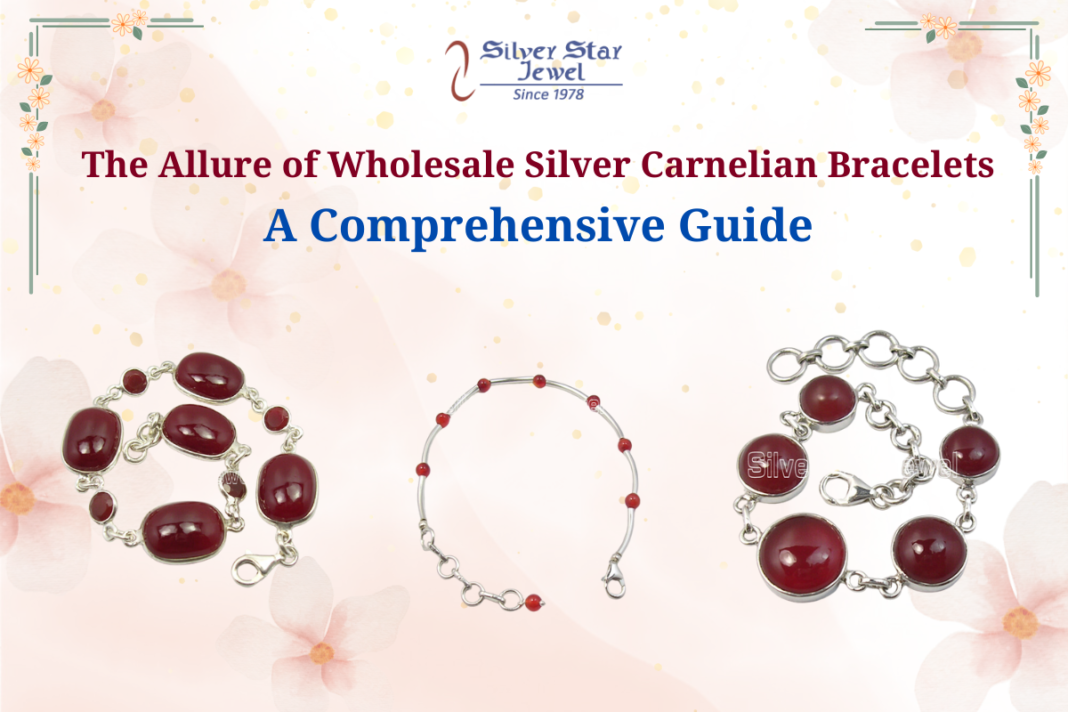 Wholesale Silver Carnelian Bracelets