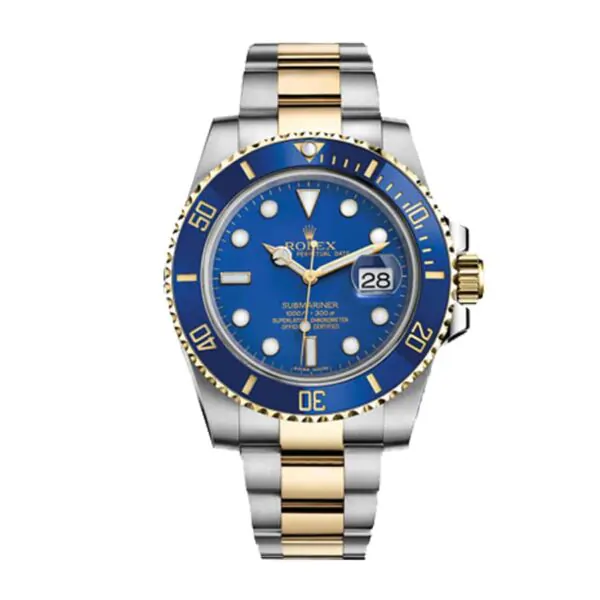 rolex submariner blue two tone