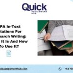 Role of APA In-Text Citations for Research Writing.