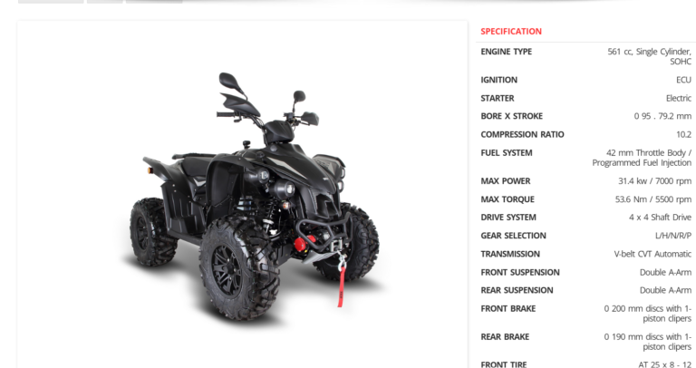 ATV for Sale in Dubai Perfect Ride for Adventure