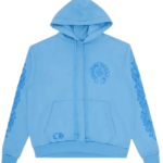 Blue-Chrome-Hearts-Hoodie
