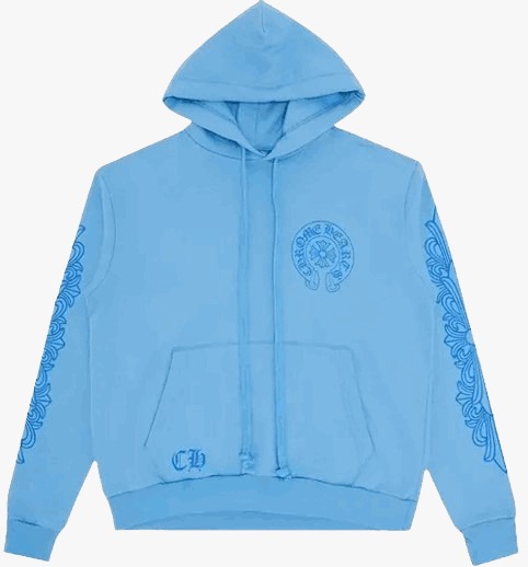 Elevate Wardrobe with the Blue Chrome Hearts Hoodie