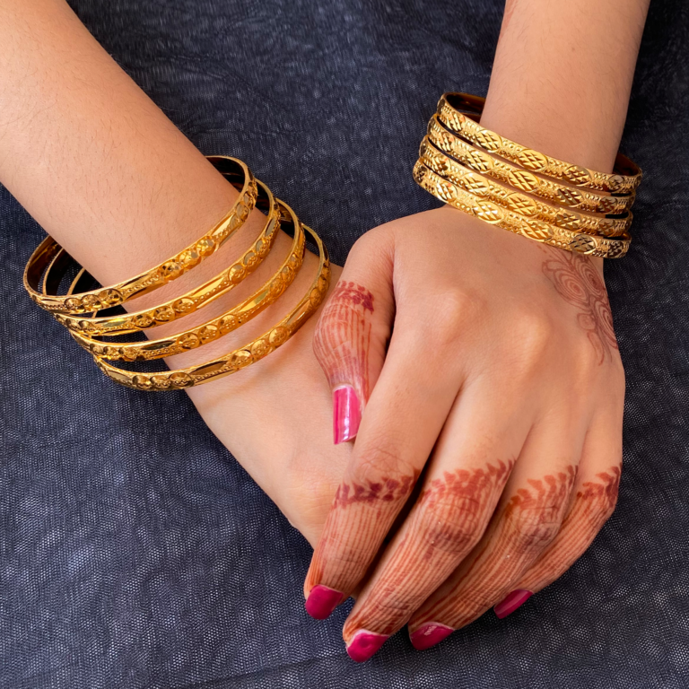 gold plated bangles