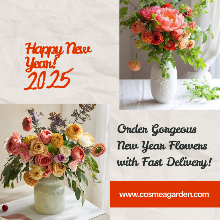 Order Gorgeous New Year Flowers with Fast Delivery!