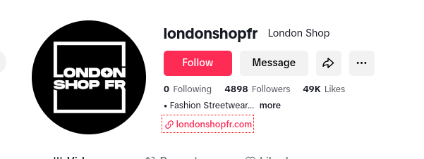 London Shop TikTok