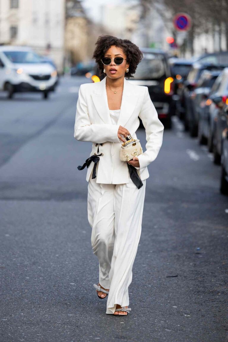 Women's white suits